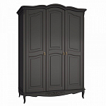 Шкаф черный из массива бука в стиле прованс Black Provence варинант исполнения - 2 | Loft Concept в Тюмени