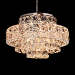 Люстра хрустальная в неоклассическом стиле на серебристом каркасе Majesty варинант исполнения - 2 | Loft Concept в Тюмени