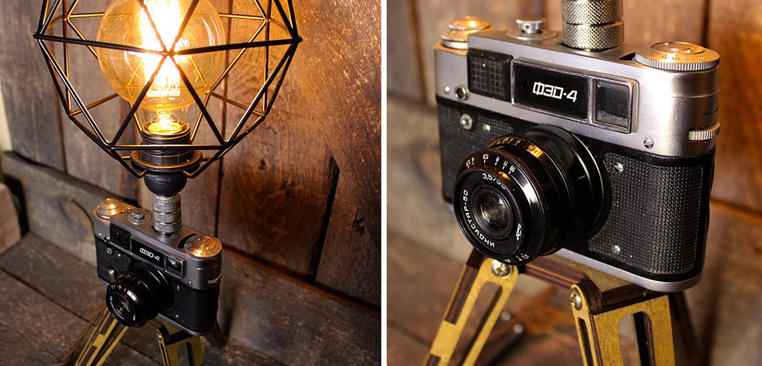 Настольная лампа Retro Camera Настольная лампа Retro Camera - Loft-Concept в Тюмени