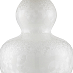 Настольная лампа фарфоровая с плиссированным конусовидным абажуром White Glaze варинант исполнения - 1 | Loft Concept в Тюмени