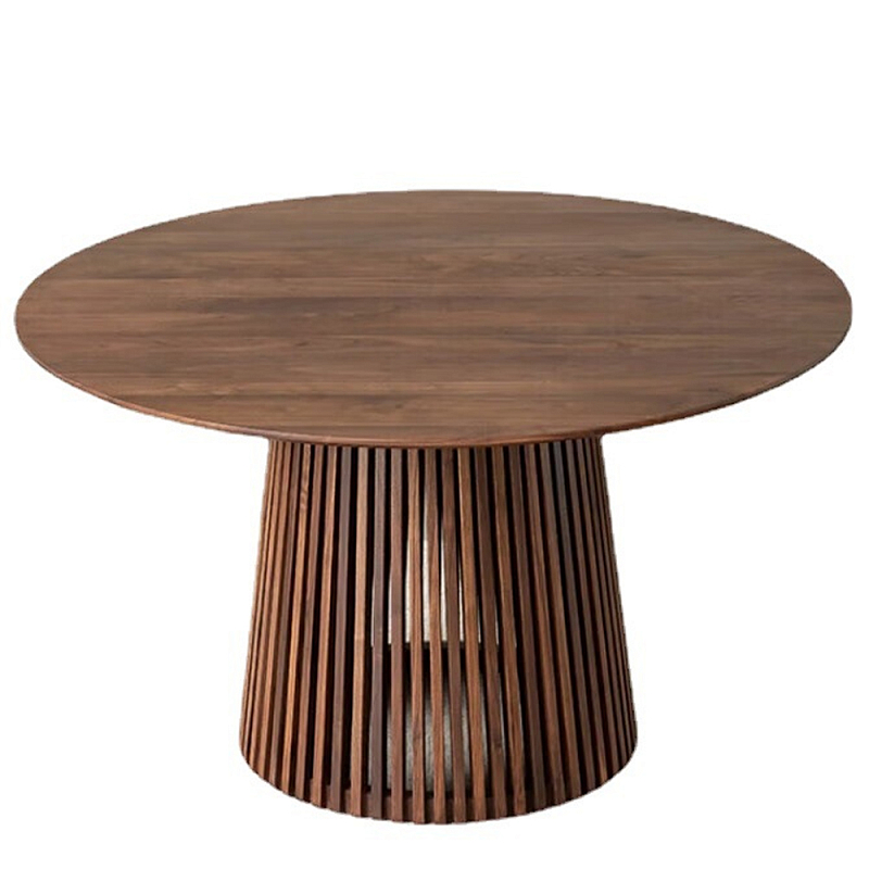 Стол обеденный круглый Walnut Dining Table Орех Стол обеденный круглый Walnut Dining Table Орех в Тюмени | Loft Concept