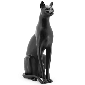 Статуэтка Abhika Egyptian Cat Black