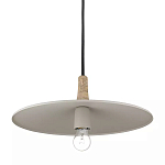 Подвесной светильник круглый в сочетании дерева и металла Space варинант исполнения - 3 | Loft Concept в Тюмени