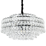 Люстра с хрустальными подвесками в виде капель Antoine Crystal Drops Chrome Chandelier 16 варинант исполнения - 1 | Loft Concept в Тюмени