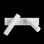 Бра с двумя цилиндрическими повортными спотами белого цвета Trumpet tube варинант исполнения - 7 | Loft Concept в Тюмени