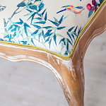 Банкетка из массива бука с цветочным принтом Beige Chinoiserie Garden Banquette варинант исполнения - 2 | Loft Concept в Тюмени