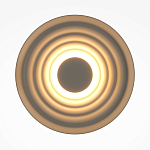 Бра круглое Soft Halo бежевый варинант исполнения - 2 | Loft Concept в Тюмени