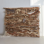 Большая Абстрактное Панно из веток и нитей Dryad Wall Art варинант исполнения - 4 | Loft Concept в Тюмени