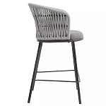 Стул барный с декоративным плетением на спинке и подлокотниках Chair Weave варинант исполнения - 1 | Loft Concept в Тюмени