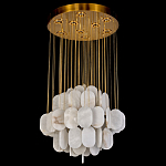 Люстра с овальными подвесками из натурального камня Spatial Composition варинант исполнения - 3 | Loft Concept в Тюмени