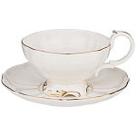 Чайный набор  белого цвета из фарфора на 6 персон 12 предметов Shine Porcelain варинант исполнения - 1 | Loft Concept в Тюмени