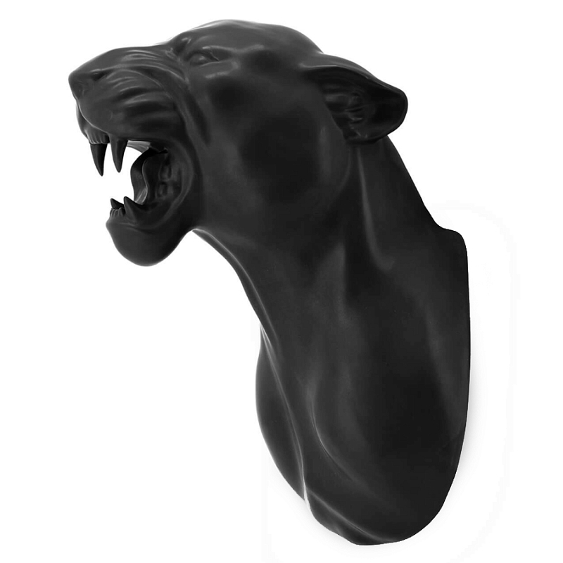 Аксессуар на стену Пантера матовая Abhika LEOPARD HEAD HANGING Черный матовый Аксессуар на стену Пантера матовая Abhika LEOPARD HEAD HANGING Черный матовый в Тюмени | Loft Concept