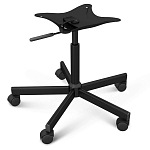 Стул с мягкой обивкой из велюра и подъемно-поворотным механизмом на колесиках Mason Green and Yellow варинант исполнения - 5 | Loft Concept в Тюмени