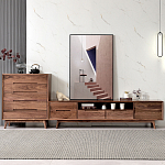 Тумба под телевизориз массива дерева TV Stand made of Walnut Wood варинант исполнения - 2 | Loft Concept в Тюмени