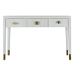 Дизайнерский Письменный стол Elsa Dreams White с тремя ящиками варинант исполнения - 5 | Loft Concept в Тюмени