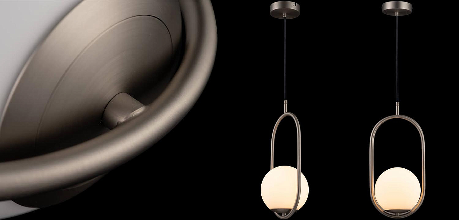 Подвесной светильник B.LUX C Ball oval nickel Подвесной светильник B.LUX C Ball oval nickel - Loft-Concept в Тюмени