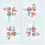 Плитка с узором Земляника варинант исполнения - 1 | Loft Concept в Тюмени