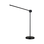 Настольная лампа черного цвета с круглым основанием и длинным прямым плафоном Trumpet tube варинант исполнения - 1 | Loft Concept в Тюмени