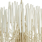 Люстра белая с несколькими ярусами деревянных палочек Bright Wooden Chandelier варинант исполнения - 9 | Loft Concept в Тюмени