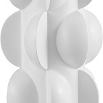 Настольная лампа белая с тканевым абажуром в форме цилиндра Morphing варинант исполнения - 1 | Loft Concept в Тюмени