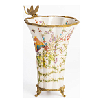 Ваза из фарфора с бронзовой стрекозой  Paradise Dragonfly варинант исполнения - 3 | Loft Concept в Тюмени