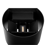 Уличный настенный светильник цилиндрической формы черного цвета из металла Urban Minimalist варинант исполнения - 4 | Loft Concept в Тюмени