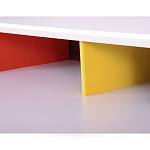 Письменный стол с 2-мя чёрными выдвижными ящиками и нишей с цветными разделителями Ballan варинант исполнения - 4 | Loft Concept в Тюмени