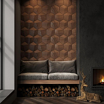 Гипсовая 3D панель с принтографией PM-30 варинант исполнения - 4 | Loft Concept в Тюмени