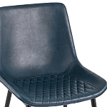 Стул с обивкой из экокожи темно-синего цвета RHOMBUSES UPHOLSTERY варинант исполнения - 6 | Loft Concept в Тюмени