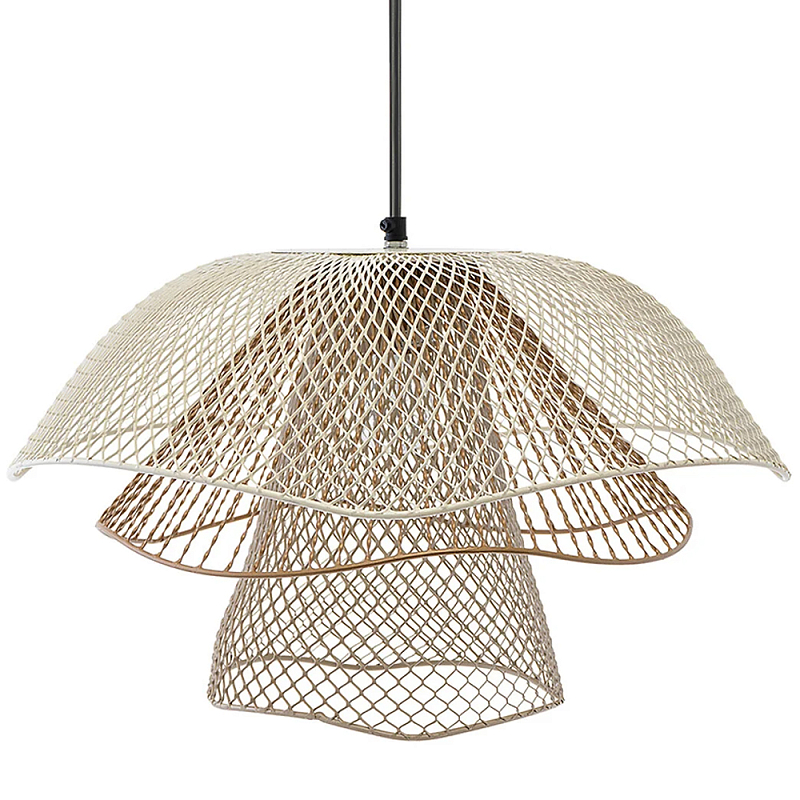 Подвесной светильник Beige Gold Mesh Lampshade Hanging Lamp Бежевый Золотой Подвесной светильник Beige Gold Mesh Lampshade Hanging Lamp Бежевый Золотой в Тюмени | Loft Concept