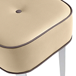 Квадратный мягкий пуф на белых ножках Winton Pouf Square варинант исполнения - 20 | Loft Concept в Тюмени