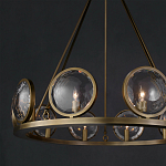 Люстра круглая с прозрачными рельефными плафонами Crystal Prism варинант исполнения - 4 | Loft Concept в Тюмени