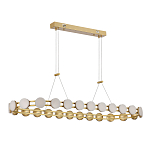 Люстра овальная с круглыми светодиодными источниками света Maxine Light варинант исполнения - 3 | Loft Concept в Тюмени