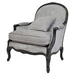 Кресло Ava Classical Armchair black and grey velour варинант исполнения - 3 | Loft Concept в Тюмени