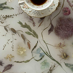 Журнальный стол из эпоксидной смолы с цветами White Flowers Epoxy Resin Coffee Table варинант исполнения - 3 | Loft Concept в Тюмени