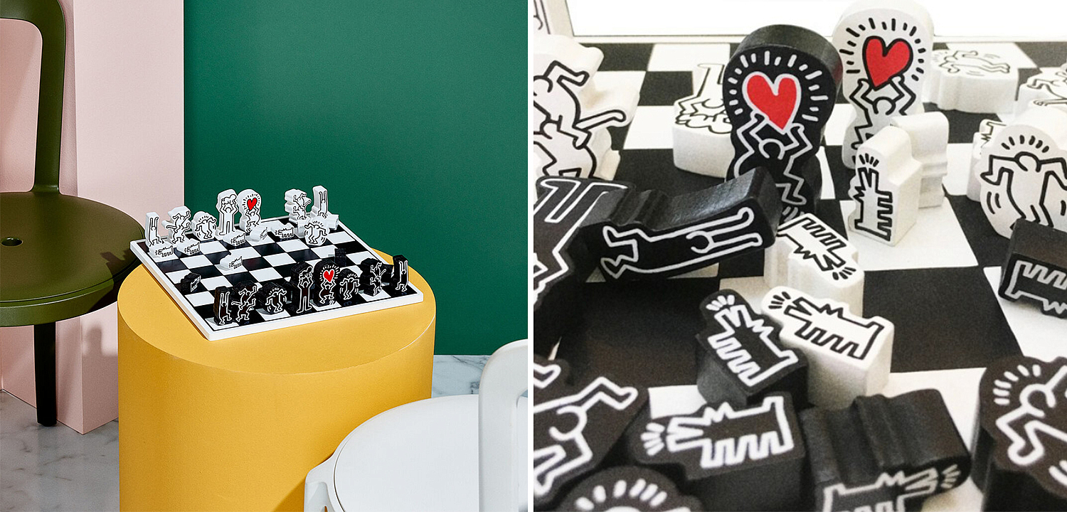 Деревянный шахматный набор Keith Haring Chess Set Деревянный шахматный набор Keith Haring Chess Set - Loft-Concept в Тюмени