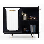 Черно-белый распашной комод Accordo варинант исполнения - 3 | Loft Concept в Тюмени