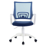 Офисное кресло с основанием из белого пластика Desk chairs Blue варинант исполнения - 4 | Loft Concept в Тюмени