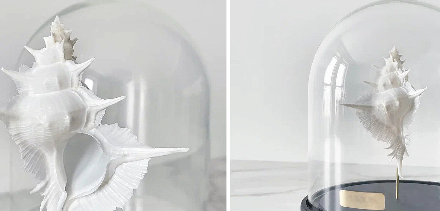 Статуэтка Murex Alabaster Glass Cloche Статуэтка Murex Alabaster Glass Cloche - Loft-Concept в Тюмени