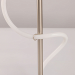 Настольная лампа белым изогнутым плафоном на круглой подставке Luke Lampco Tracer Lamp варинант исполнения - 10 | Loft Concept в Тюмени