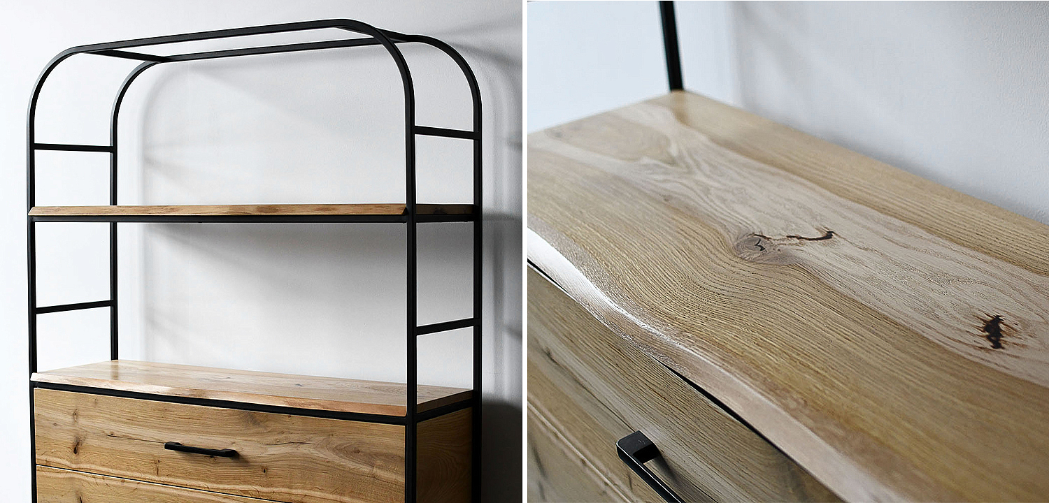 Стеллаж Glenn Industrial Metal Rust Two Drawers Rack Стеллаж Glenn Industrial Metal Rust Two Drawers Rack - Loft-Concept в Тюмени