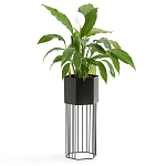 Кашпо Elevated Planters Сlive 59 черное  варинант исполнения - 3 | Loft Concept в Тюмени