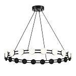 Люстра кольцевая с круглыми светодиодными источниками света Maxine Light варинант исполнения - 1 | Loft Concept в Тюмени