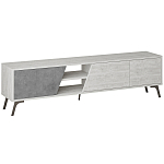 ТВ-тумба с 3-мя дверцами и полками Grey Albe TV Stand варинант исполнения - 1 | Loft Concept в Тюмени