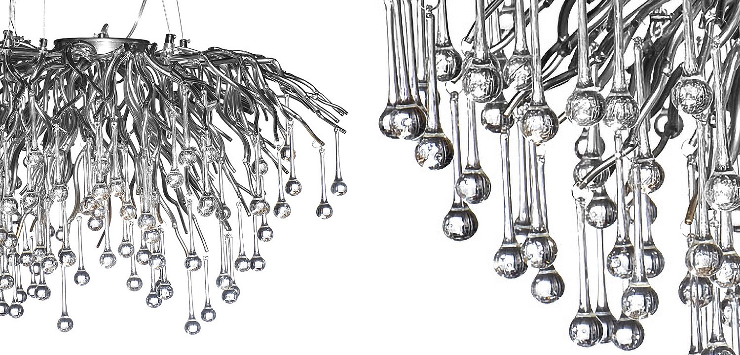 Люстра Droplet Chrome Chandelier 80 Люстра Droplet Chrome Chandelier 80 - Loft-Concept в Тюмени