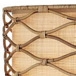 Подвесной светильник  из кованого железа и абажуром из ротанга Wicker Furniture варинант исполнения - 1 | Loft Concept в Тюмени