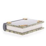 Шкатулка в виде книги из натурального камня змеевик Stone Casket варинант исполнения - 4 | Loft Concept в Тюмени