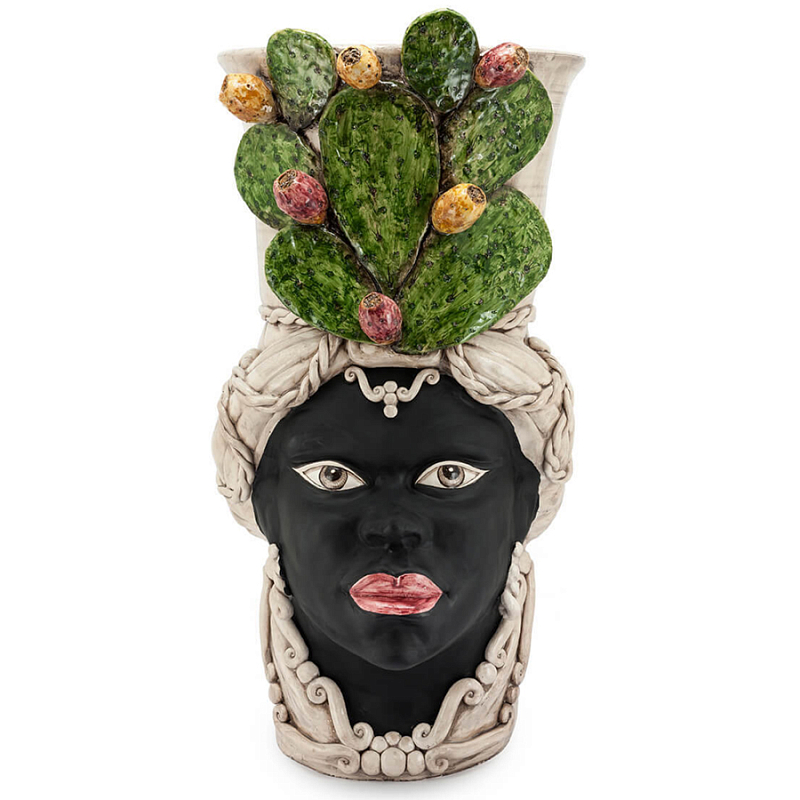 Большая Напольная ваза Abhika VASE MORO LADY FICO Зеленый Коричневый Большая Напольная ваза Abhika VASE MORO LADY FICO Зеленый Коричневый в Тюмени | Loft Concept