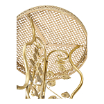 Столик приставной золотистый с орнаментом на столешнице Tanzania варинант исполнения - 3 | Loft Concept в Тюмени