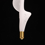 Люстра с белым скрученным плафоном Golden Swirl варинант исполнения - 8 | Loft Concept в Тюмени